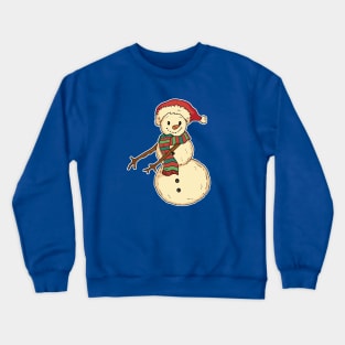 Cute Flossing Snowman Cartoon Crewneck Sweatshirt